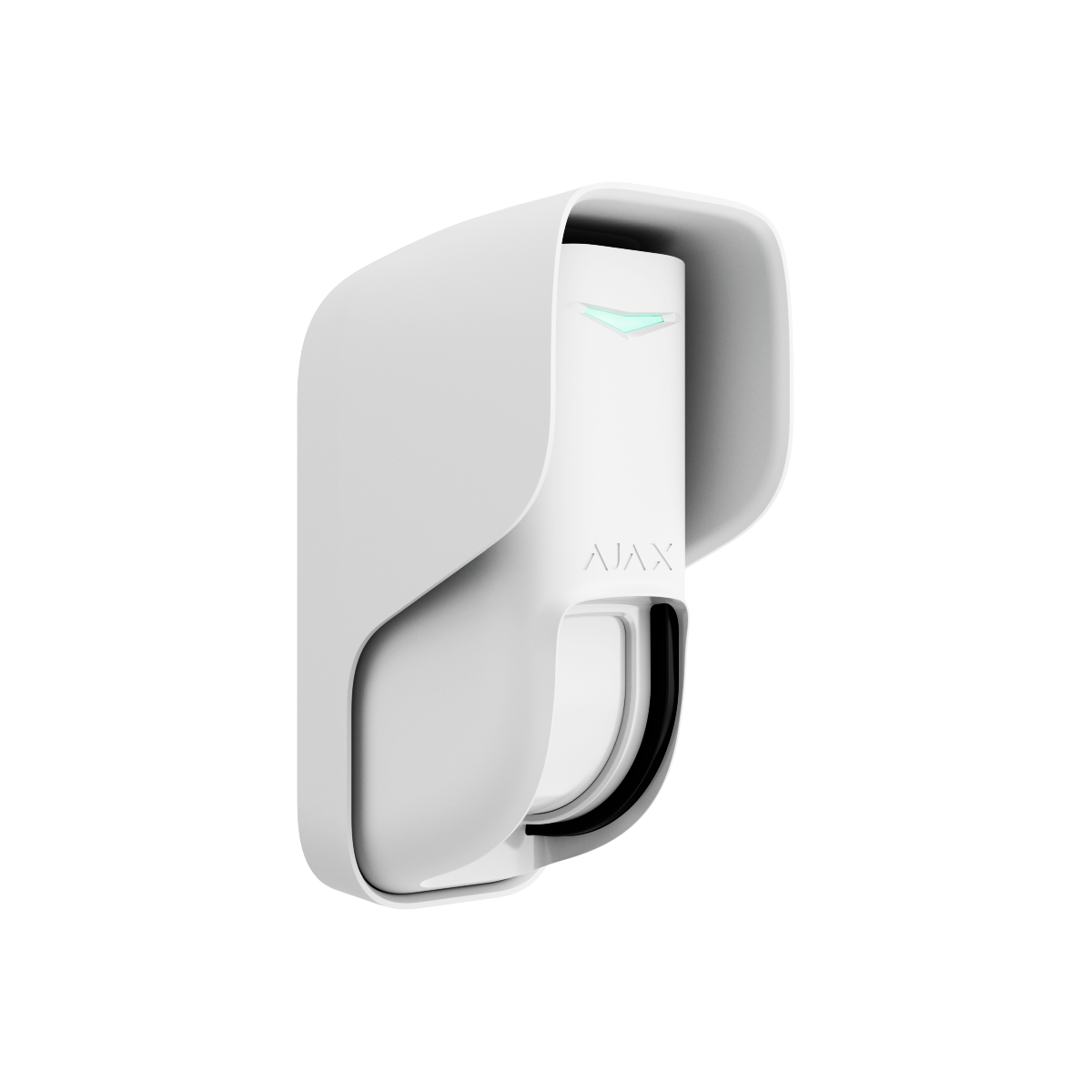 Ajax Curtain Outdoor Jeweller wit, draadloze buiten gordijndetector met dual technologie 12m, anti-mask, diervriendelijk, IP55 De Securitywinkel