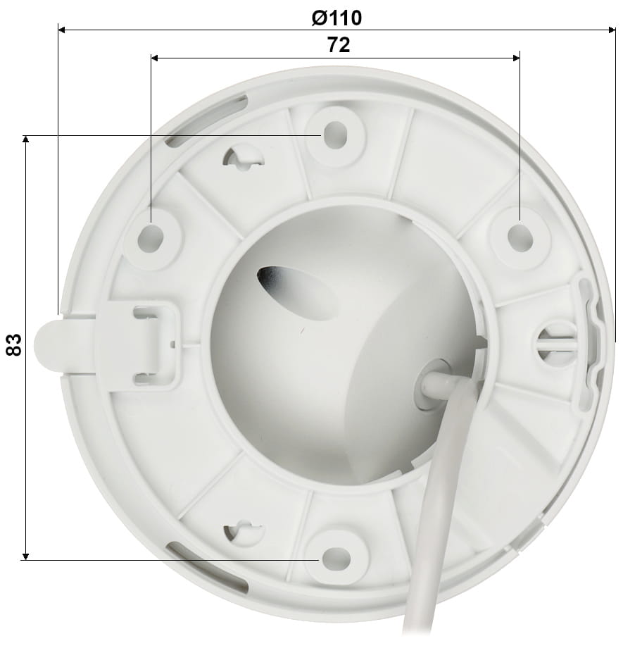 2MP turret camera 2.8mm lens smart IR De Securitywinkel