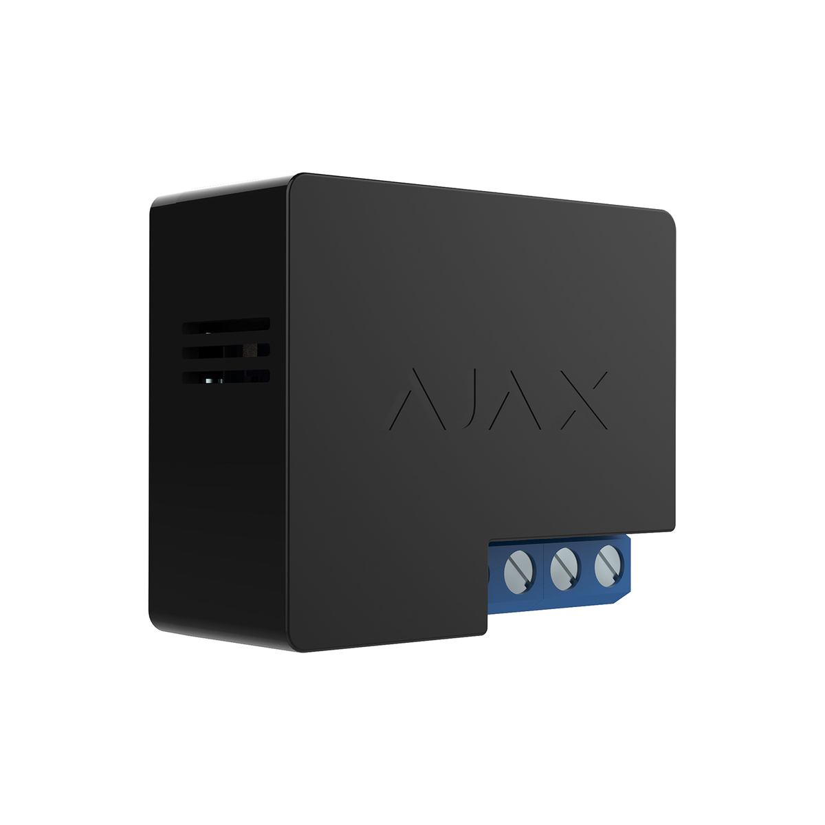 Ajax WallSwitch Jeweller zwart, draadloos 1-voudig voedingsrelais, inbouw
