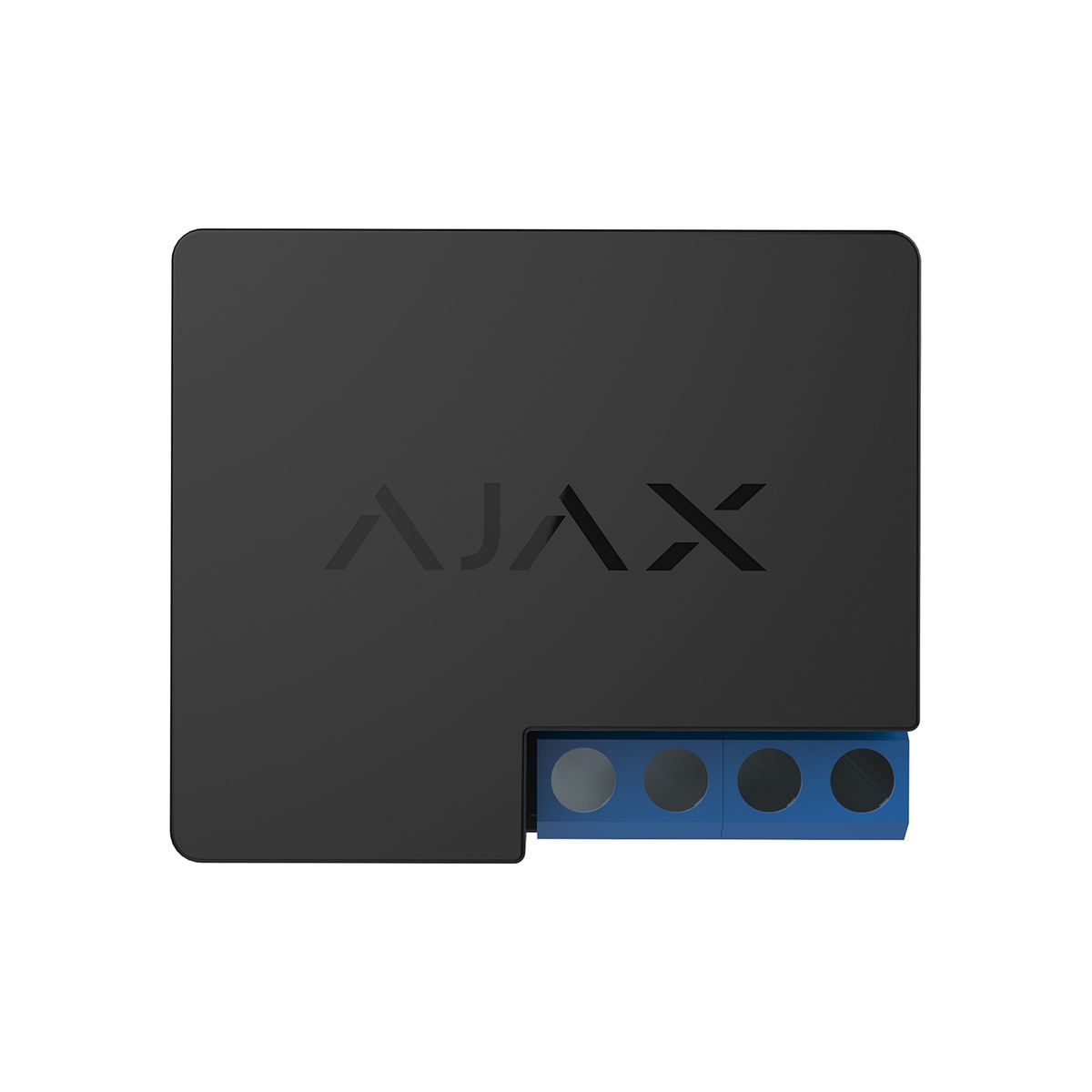 Ajax WallSwitch Jeweller zwart, draadloos 1-voudig voedingsrelais, inbouw