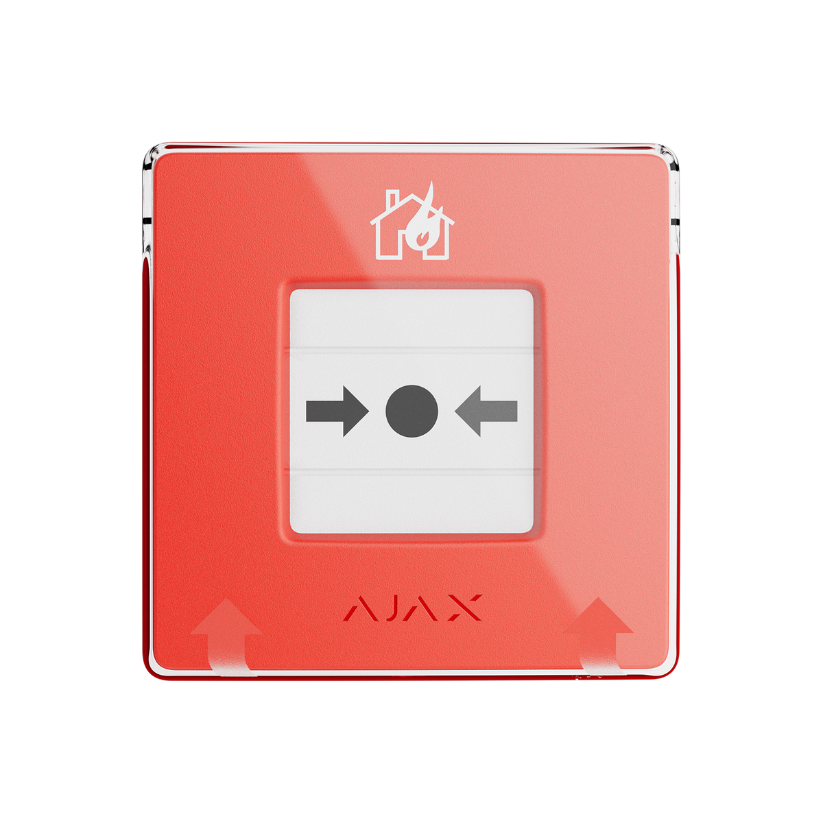 Ajax ManualCallPoint Jeweller rood, draadloze resetbare handmelder De Securitywinkel