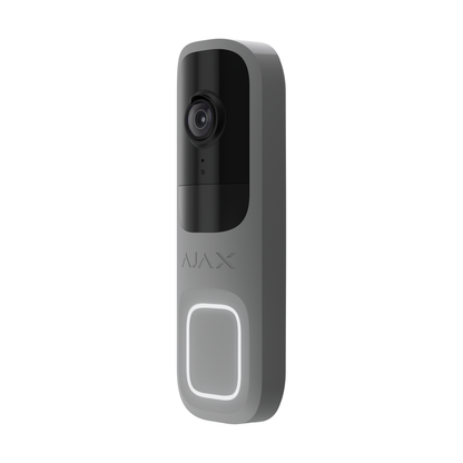 De AJAX videodeurbel - Ajax DoorBell, videodeurbel met AI en PIR, 4MP, Wi-Fi Grijs De Securitywinkel