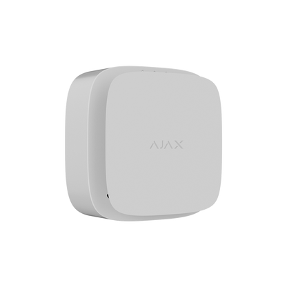 Ajax FireProtect 2 AC Jeweller zwart, draadloze branddetector, hitte en rook op netvoeding, EN14604 Wit De Securitywinkel