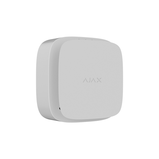 Ajax FireProtect 2 AC Jeweller zwart, draadloze branddetector, hitte en rook op netvoeding, EN14604 Wit De Securitywinkel