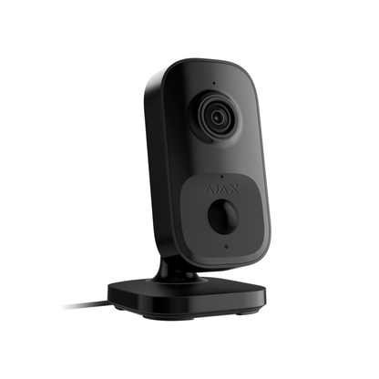 Ajax IndoorCam, binnencamera met AI en PIR, 4MP, Wi-Fi Zwart De Securitywinkel