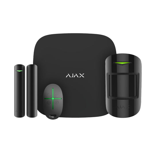 AJAX Starterkit Plus Hub Plus IP + 3G + WIFI alarmsysteem set Zwart Draadloos De Securitywinkel