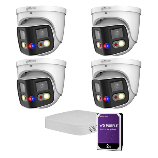 Dahua set 8MP 180° TioC compleet - set