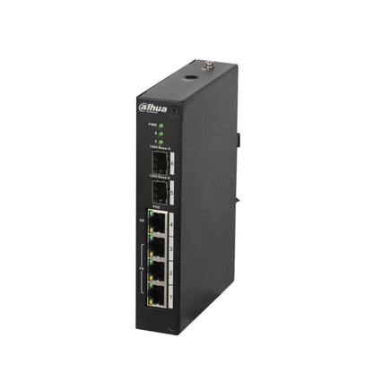 Dahua switch PFS3206-4P-120 4 x PoE+ (120W) 4 poort PoE switch De Securitywinkel