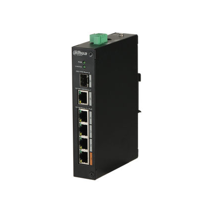Dahua switch PFS3106-4ET-60 4 x PoE+ (60W) 4 poort PoE switch De Securitywinkel